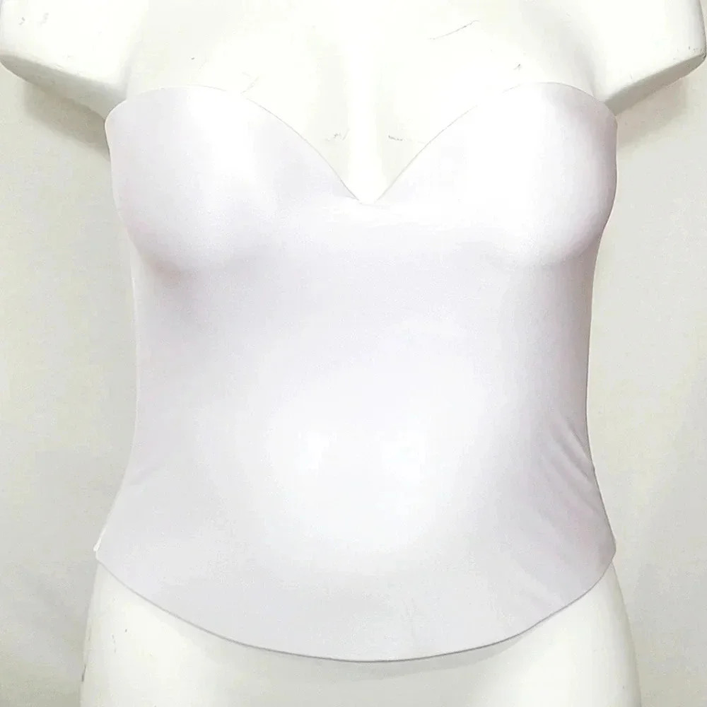 34C Felina Essentials‎ Davids Bridal Longline UW Bra White NWT